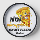 Search for pizza clocks Novelty