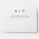 Search for white envelopes Initials