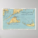 Search for marthas vineyard posters Map