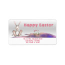 Search for easter bunny return address labels Text