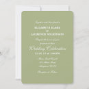 Search for sage green and white wedding invitations Typography