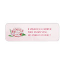 Search for peonies return address labels Floral