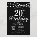 Search for classic birthday invitations Black and white