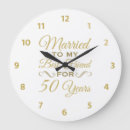 Search for 50th anniversary clocks Marriage