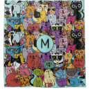 Search for funny cat shower curtains Animals