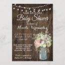 Search for wood baby shower invitations Mason jar
