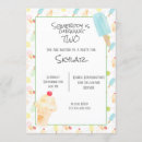 Search for ice cream 2nd birthday invitations Cute