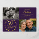 Search for purple anniversary invitations 50th