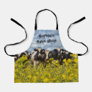 Search for holstein cow aprons Black and white cow