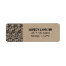 Search for rustic kraft paper wedding return address labels Bride