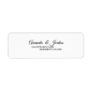Search for thank you wedding return address labels Bride