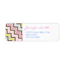 Search for aztec pattern return address labels Girly