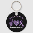 Search for awareness ribbons key rings Purple