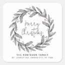 Search for winter wreath return address labels Festive