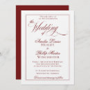 Search for elegant red wedding invitations Royal