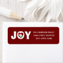 Search for holly leaf return address labels Modern