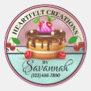Search for pastry chef stickers Made with love