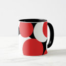 Search for red and white polka dot mugs Modern