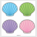 Search for sea shells stickers Pink