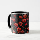Search for red poppies mugs Floral