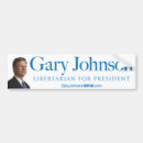 Search for gary johnson for president bumper stickers Election