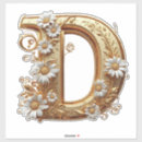 Search for alphabet d stickers Flowers