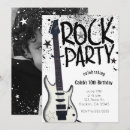 Search for rock band birthday invitations Girls