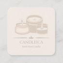 Search for handmade candles business cards Hand poured candles
