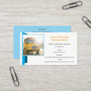 Search for bus driver business cards Yellow school bus