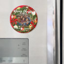 Search for merry christmas magnets Watercolor