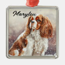 Search for cavalier king charles christmas tree decorations Watercolor