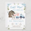 Search for blue tractor birthday invitations For kids
