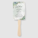 Search for eucalyptus wedding programs Green and white