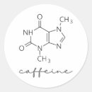 Search for chemical formula stickers Caffeine molecule