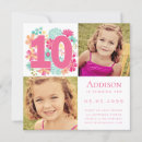 Search for 10 year old party invitations 10th