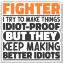 Search for taekwondo party stickers Fighter