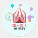 Search for kids carnival stickers Big top