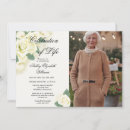 Search for rose celebration of life invitations Memorial