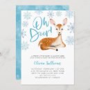Search for blue winter wonderland invitations Deer