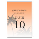 Search for tropical numbers table cards Orange