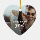 Search for our first engaged christmas tree decorations She said yes