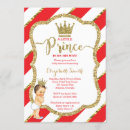 Search for red and gold prince invitations Crown