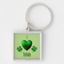 Search for irish heart key rings Clover