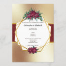 Search for flowers christmas invitations Burgundy