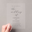 Search for elegant clear wedding invitations Minimalist