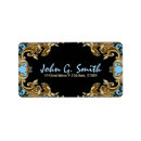 Search for art deco damask return address labels Gold