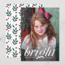 Search for modern script christmas cards Botanical