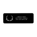 Search for antler return address labels Rustic