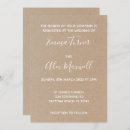 Search for craft paper wedding invitations Rustic