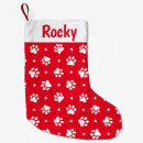 Search for dog paw print christmas stockings Dogs
